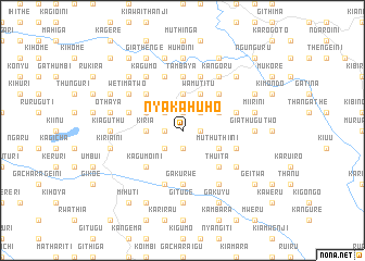 map of Nyakahuho