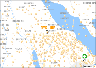 map of Nyalimé