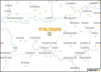 map of Nyalindung