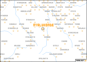 map of Nyalukonde