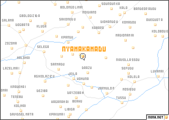 map of Nyamakamadu
