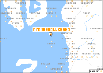 map of Nyambe Wa Lukesha