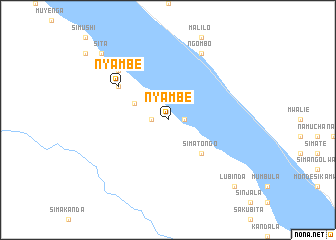 map of Nyambe