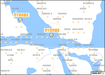 map of Nyambe
