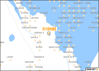 map of Nyambe