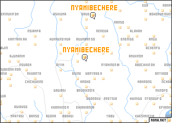 map of Nyamibechere