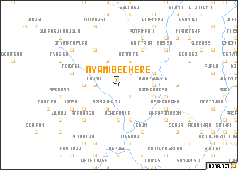 map of Nyamibechere