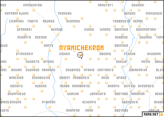map of Nyamichekrom