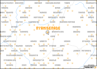 map of Nyamisenade