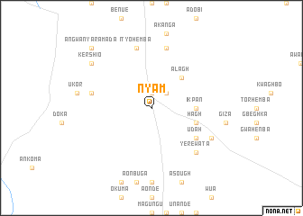 map of Nyam