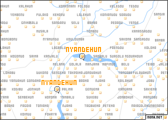 map of Nyandehun