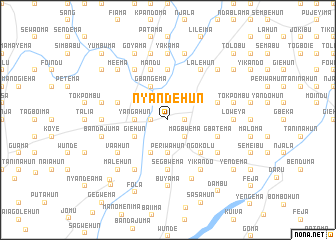 map of Nyandehun