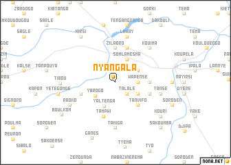 map of Nyangala