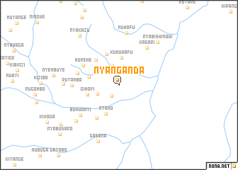 map of Nyanganda