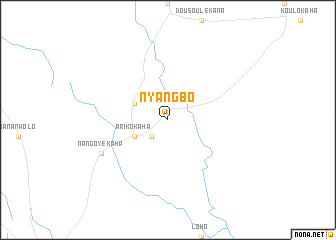 map of Nyangbo