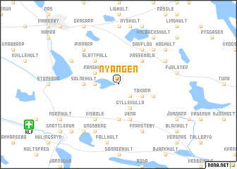 map of Nyängen