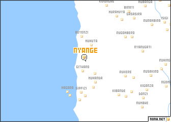 map of Nyange