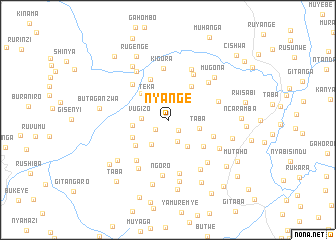 map of Nyange