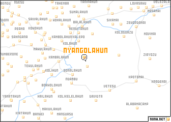 map of Nyangolahun