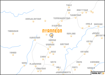 map of Nyanneon