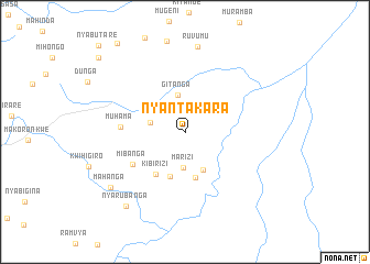 map of Nyantakara