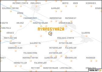 map of Nyáregyháza