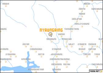 map of Nyaung Aing