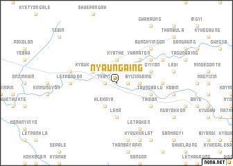 map of Nyaungaing