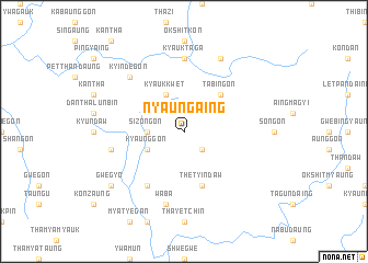 map of Nyaungaing