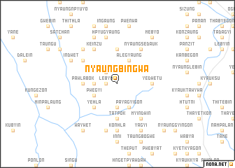 map of Nyaungbingwa