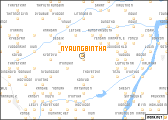 map of Nyaungbintha