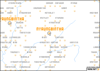 map of Nyaungbintha