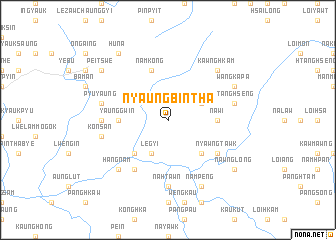 map of Nyaungbintha