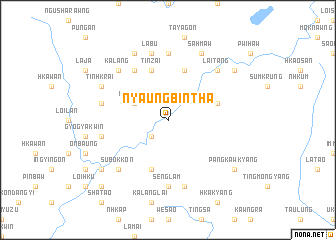 map of Nyaungbintha