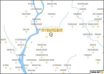 map of Nyaungbin