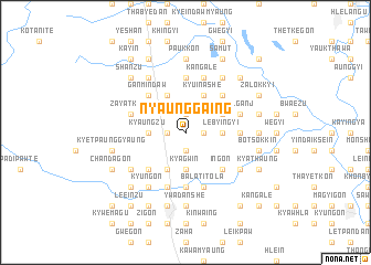 map of Nyaunggaing