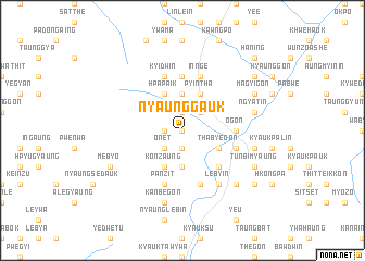 map of Nyaunggauk