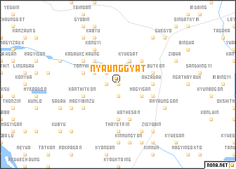 map of Nyaunggyat