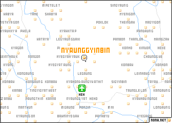 map of Nyaunggyinbin