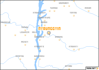 map of Nyaunggyin