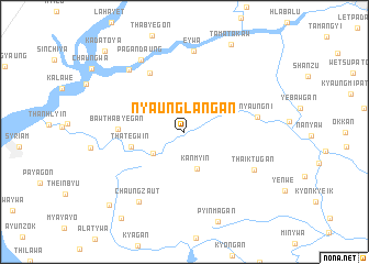 map of Nyaunglangan