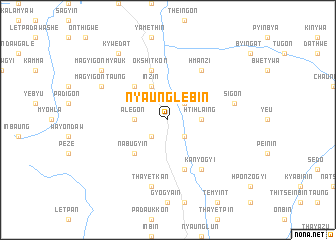 map of Nyaunglebin