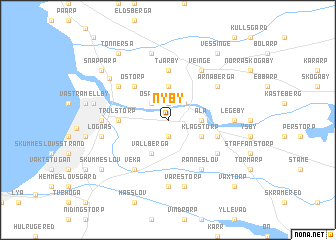 map of Nyby