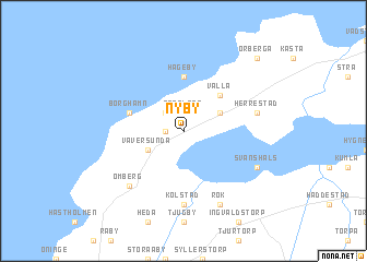 map of Nyby