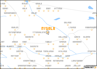 map of Nydala