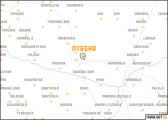 map of Nyégha