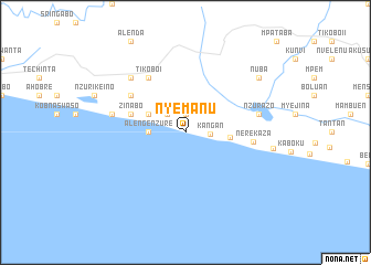 map of Nyemanu