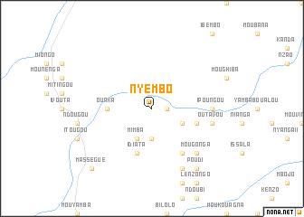 map of Nyembo