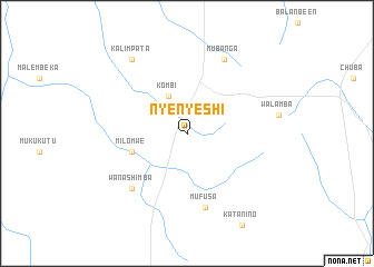 map of Nyenyeshi