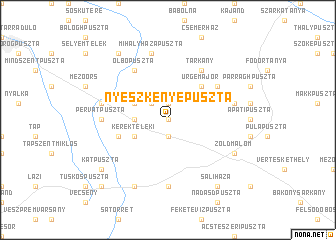 map of Nyeszkenyepuszta